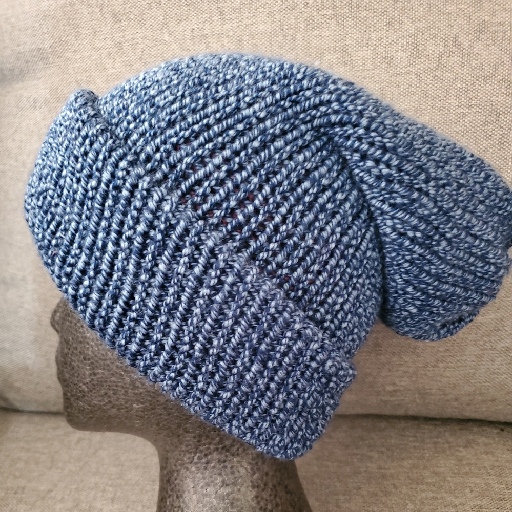 Reversible Handmade Unisex Beanie - Picture 3 of 4